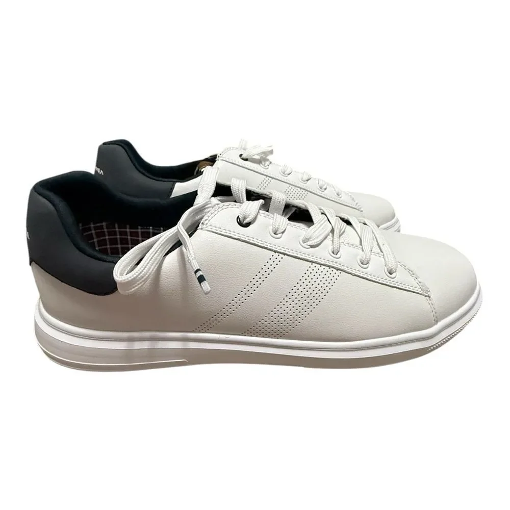 NEW BEN SHERMAN Hardie Low Top white grey size 12 men’s